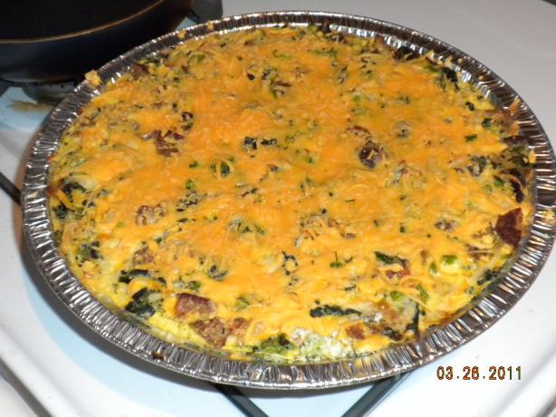 Crustless Spinach Quiche. Photo by smileneway
