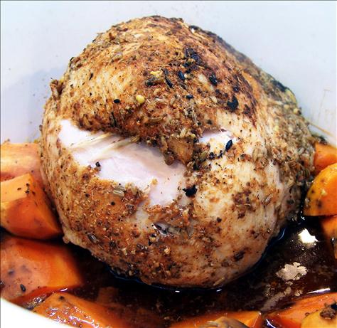 Pork Roast over Sweet Potatoes for the Crock Pot. Photo by PaulaG