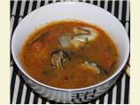 Steamed Oysters in Tomato Vinaigrette Served in Sake Cups