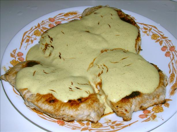 Pork Chops With Mustard & Sour Cream Sauce. Photo by coconutcream