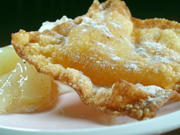 Fruit Filled Won Tons Ala Mode. Photo by Chef floWer