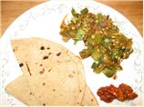 Bhindi Bhaji (Fried Stuffed Okra)
