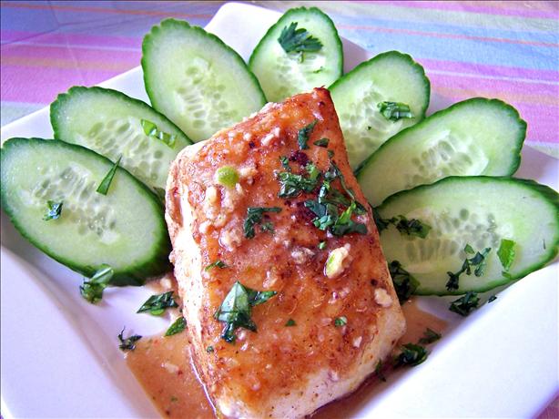 Steamed Halibut With Chili Lime Dressing. Photo by Rita~