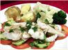 Steamed Halibut With Chili Lime Dressing