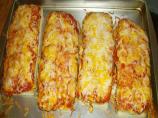 Italian Bread Creamy Pesto Pepperoni Pizza