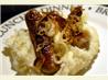 Bangers and Mash With Golden Onions
