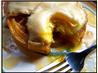 Maple Syrup Fried Eggs on Waffles