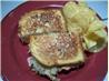 Pastrami Reuben Sandwich. Recipe by Kittencalskitchen