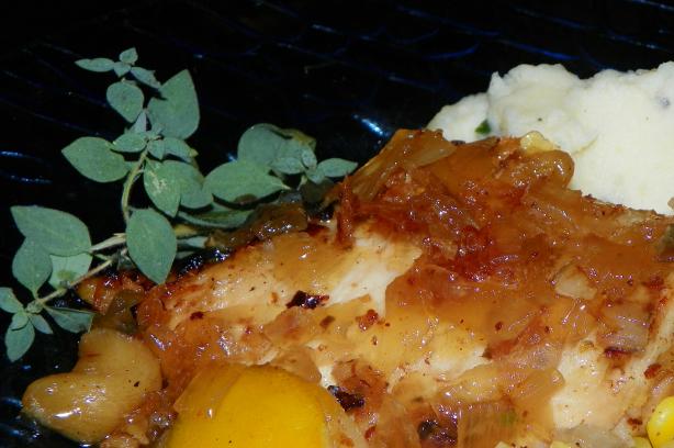 Braised Chicken With Lemon and Honey. Photo by Baby Kato