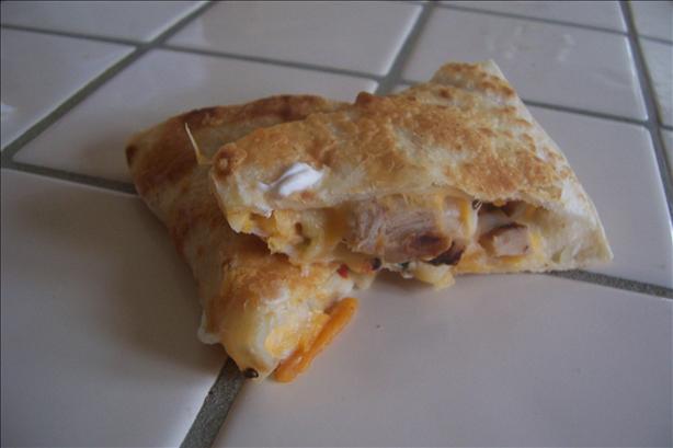 Barbecue Chicken Quesadillas. Photo by anme