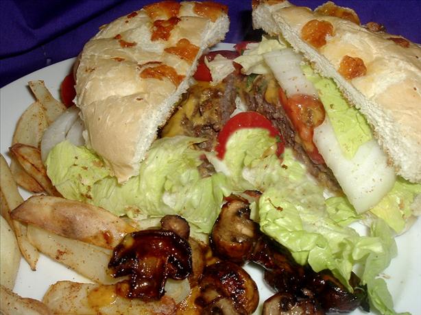 World's Greatest Mushroom-Onion Burgers. Photo by Bergy
