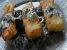 Polenta W/ Parmesan, Oregano,  Sweet Chiili Sauce,  Bacon. Recipe by djmastermum
