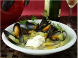 Mussels With Potato and Garlic