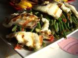 Roasted Halloumi, Bean,  Tomato and Asparagus Salad