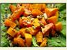 Roasted Pumpkin (Or Winter Squash) on Lamb's Lettuce