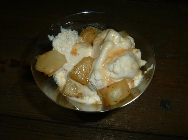 Rum Runner's Pineapple on Ice Cream. Photo by Cynna
