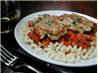 Roasted Red Pepper Puree W/ Prosciutto and Linguine. Recipe by ms_bold