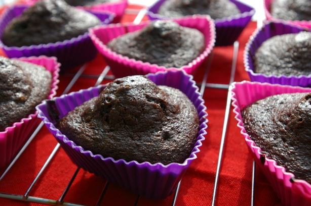 Cinnamon Devil's Food Cupcakes. Photo by Redsie