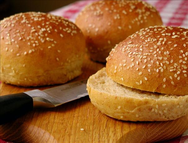 Sourdough Hamburger Buns. Photo by GaylaJ