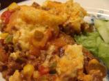 Fiesta Pie With Chipotle Cornbread Topping