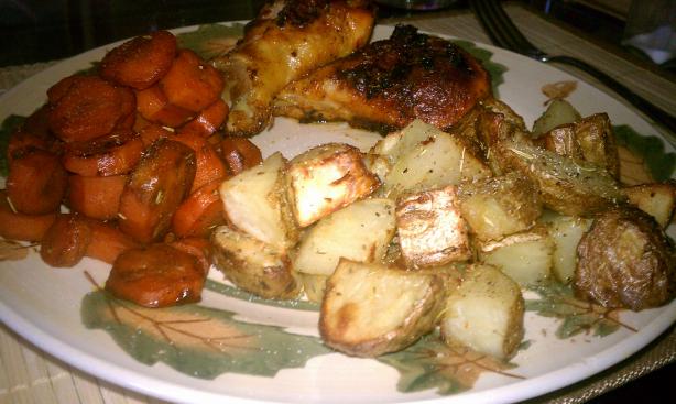 Roasted Potatoes With Whole Garlic, Lemon and Oregano. Photo by Brittney707