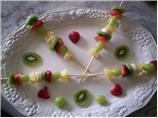Fresh Fruit Kebabs. Photo by chef FIFI