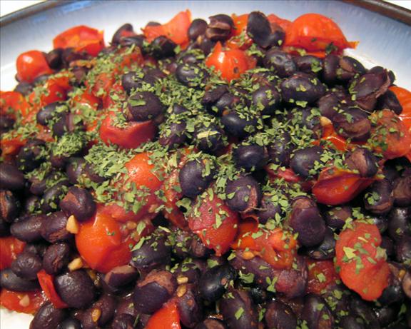 Black Beans and Tomatoes - Hot and Spicy. Photo by yogiclarebear