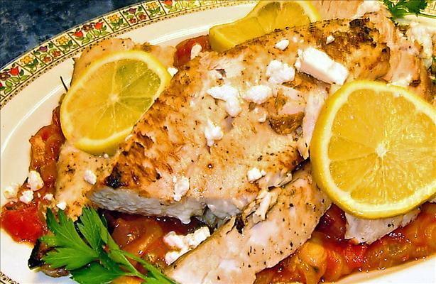 Broiled Mahi-Mahi With Parsleyed Tomatoes. Photo by PanNan