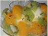 Lemon Sorbet W/Kiwi & Orange Fruit Sauce. Recipe by katie in the UP
