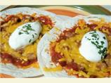 Quickie Mexican Pizza for One