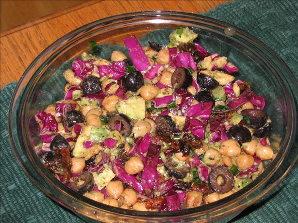 Chickpea, Avocado and Sun-Dried Tomato Salad. Photo by Shonalee