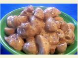 Easy Sauteed Button Mushrooms With Lemon Cream Sauce