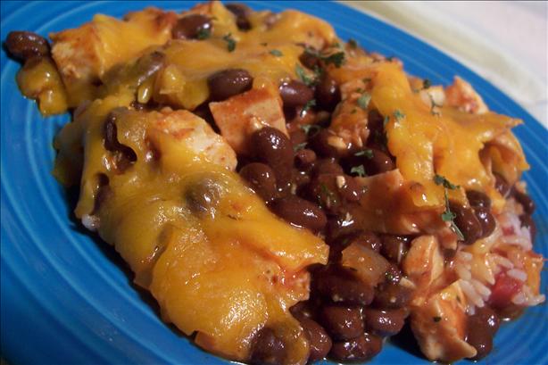 Southwest Chicken Bean and Rice Casserole. Photo by *Parsley*