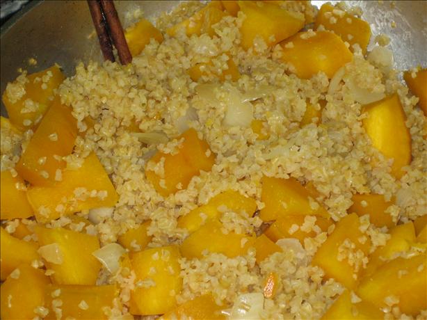 Bulgur Risotto With Pumpkin. Photo by brokenburner