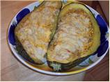 Zucchini Stuffed With Corn, Chilies and Cheese (Meatless). Photo by Glori-B