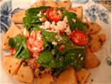 Tabbouleh With Marinated Artichokes and Baby Spinach