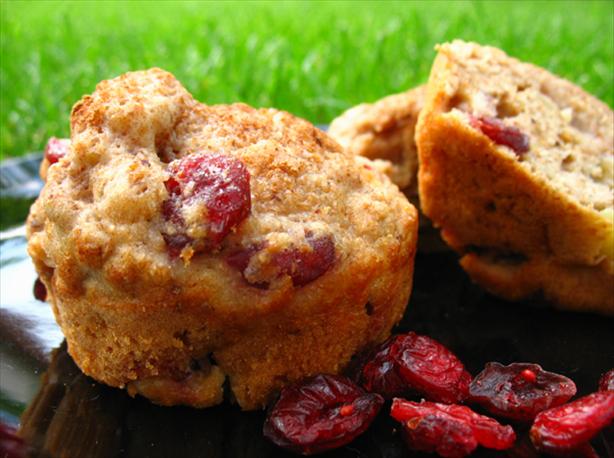 Apple-Cranberry Wheat Muffins. Photo by LUv 2 BaKE