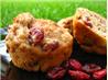 Apple-Cranberry Wheat Muffins. Recipe by Charlotte J