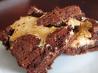 Ooey-Gooey Peanut Butter-Chocolate Brownies. Recipe by hannahactually