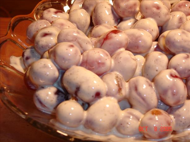 Grapes in Sour Cream. Photo by lets.eat