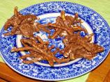 Chocolate Rice Noodle Haystacks