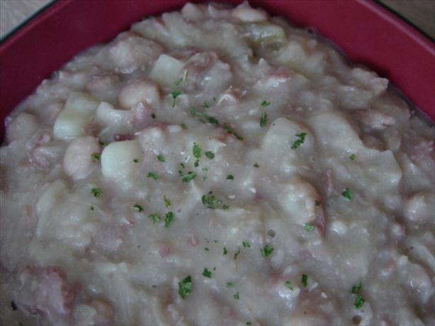 Bean, Potato and Sauerkraut Soup. Photo by Brenda.