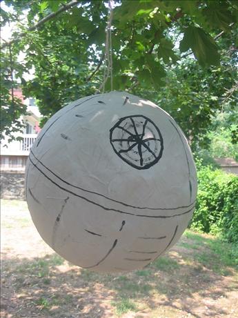 " Death Star" Pinata With "lightsabre" Stick. Photo by HollyLQuinn