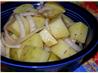 Hot and Fast German Potato Salad. Recipe by Auntie Jan