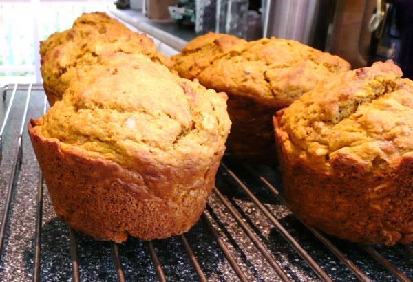 Harvest Time Pumpkin & Oatmeal Muffins. Photo by Mikekey