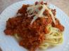 Spaghetti With Bolognese Sauce (Martha Stewart). Recipe by Chef Itchy Monkey