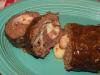 Sweet-Glazed Spiral Meatloaf W/Ham and Swiss. Recipe by Wildflour