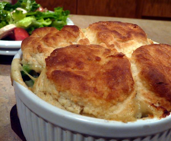 Biscuit-Topped Chicken Pot Pie. Photo by PaulaG