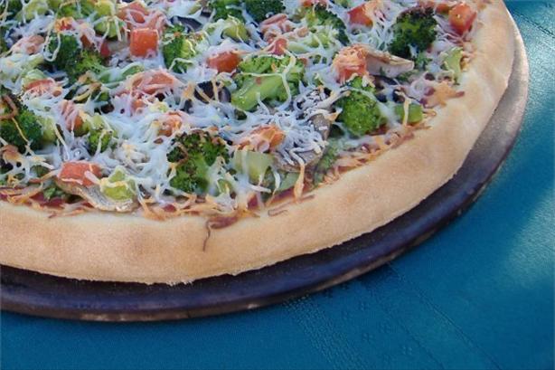 Sicilian-Style Pizza Dough (Bread Machine). Photo by Deb's Recipes