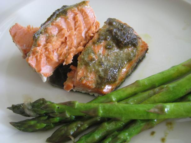 Barbecued Pesto Fish. Photo by Cookin'Diva